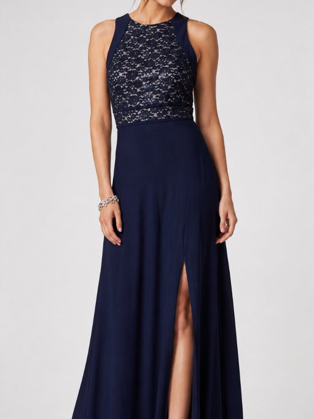 Formal evening Dress-Nightway Navy Blue-Size 6